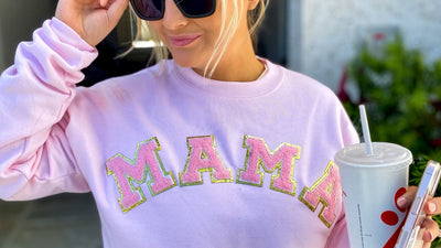 Mama Letter Patches