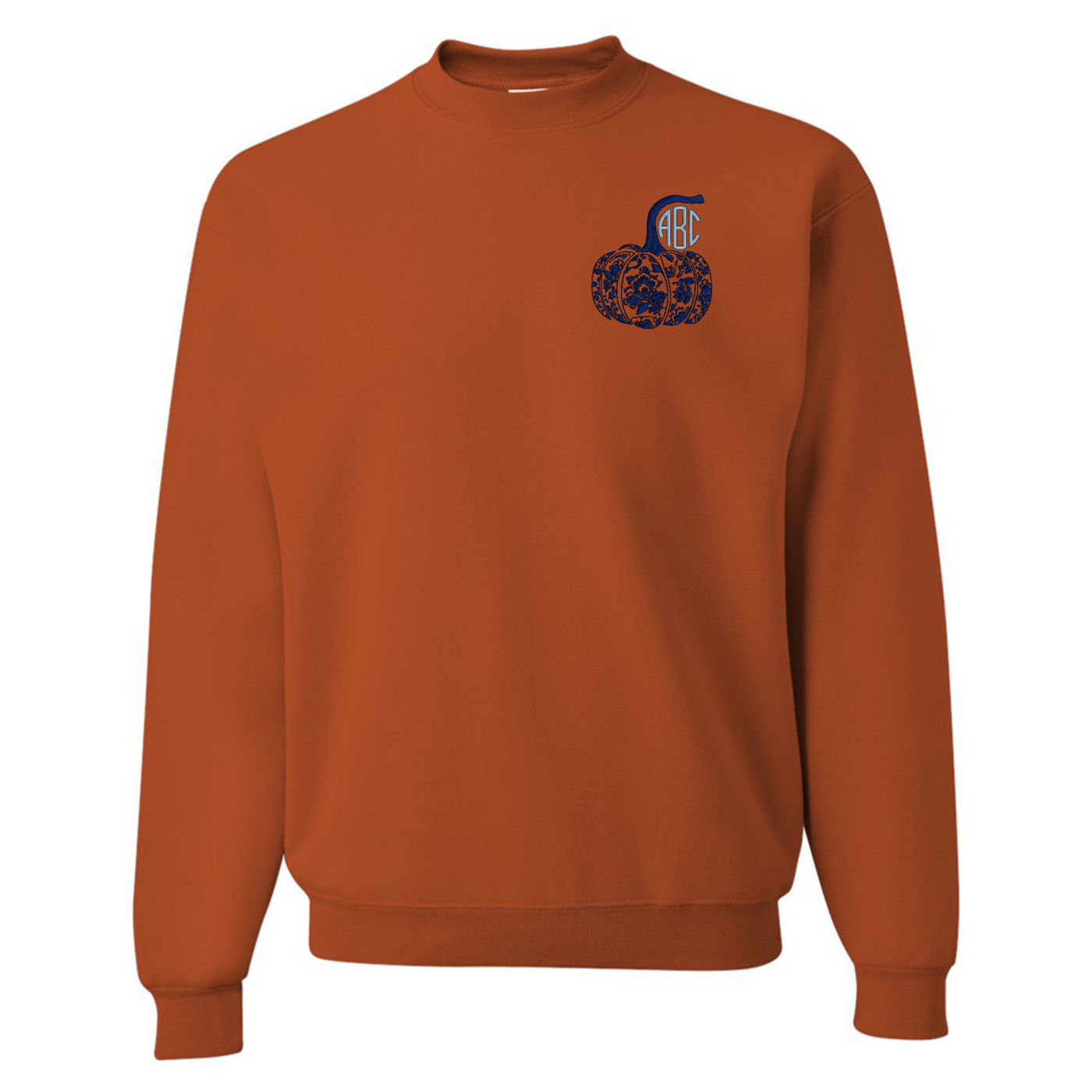 Monogrammed 'Chinoiserie Pumpkin' Crewneck Sweatshirt