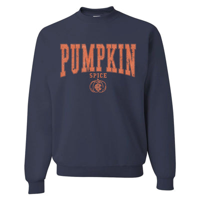 Monogrammed 'Pumpkin Spice Varsity' Crewneck Sweatshirt