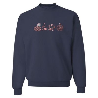 Monogrammed 'Chinoiserie Pumpkin Set' Embroidered Sweatshirt