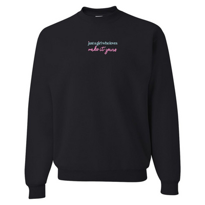 Make It Yours™ 'Just A Girl Who Loves' Crewneck Sweatshirt