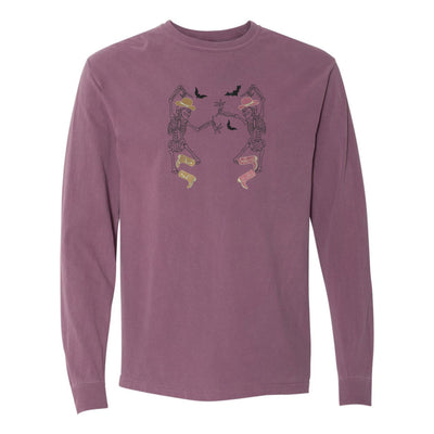'Skeleton Cowgirls' Embroidered Long Sleeve T-Shirt