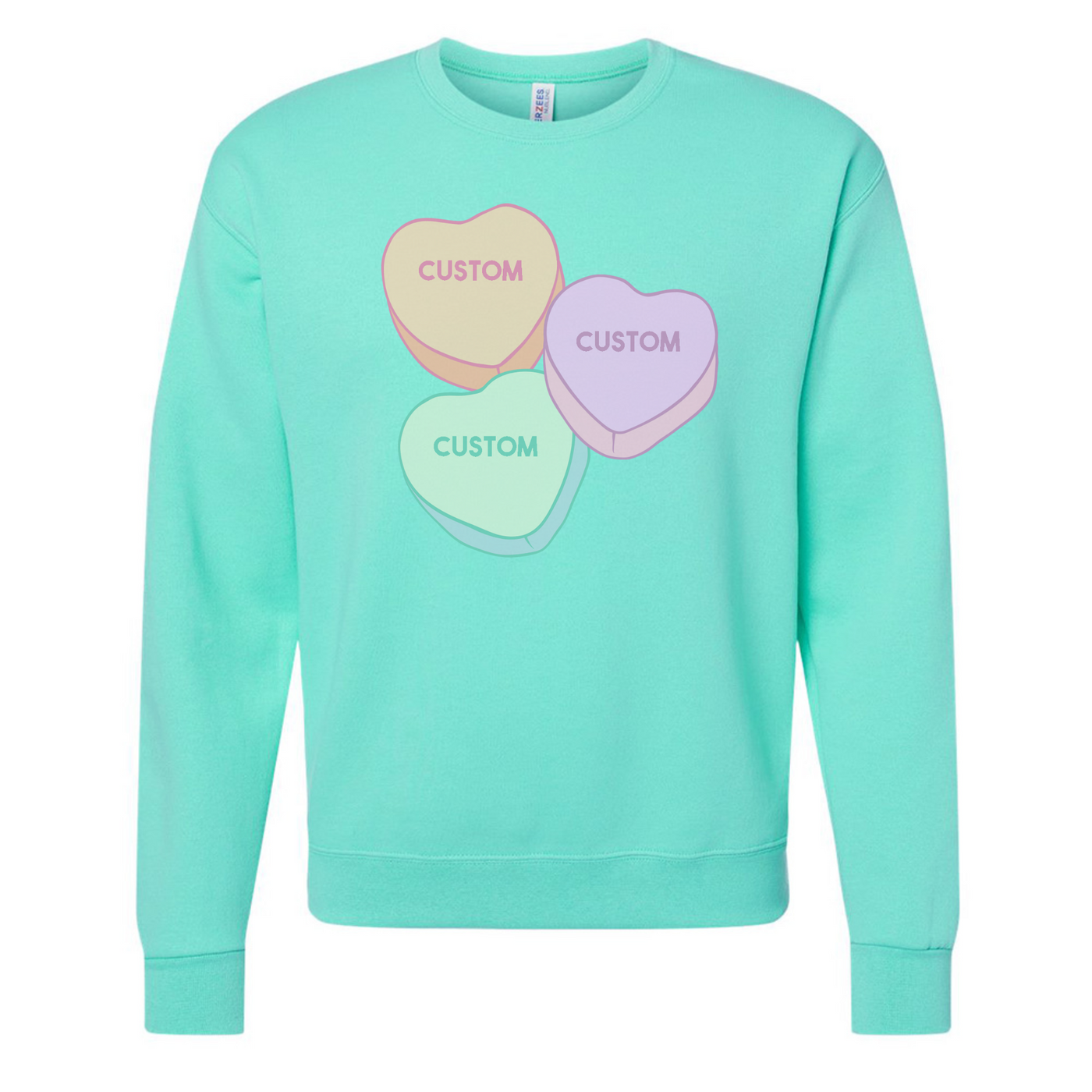 Make It Yours™ 'Candy Hearts' Crewneck Sweatshirt