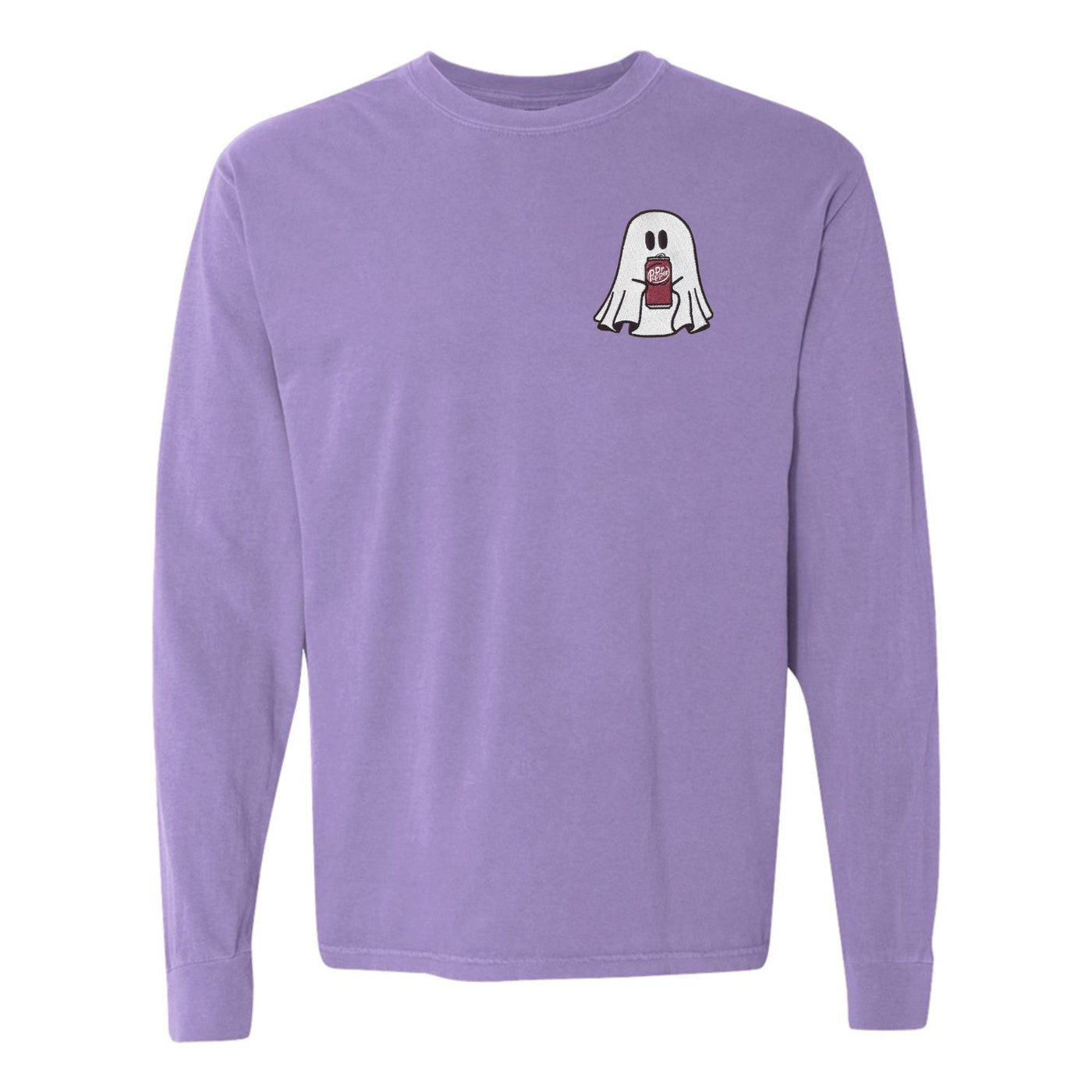 'Dr. Pepper Ghost' Embroidered Long Sleeve T-Shirt
