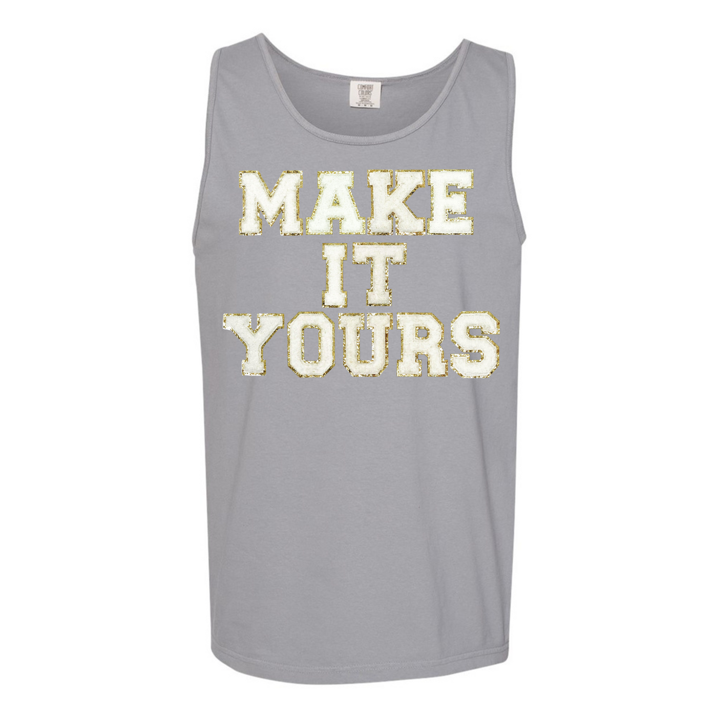 Make It Yours™ Letter Patch Tank Top