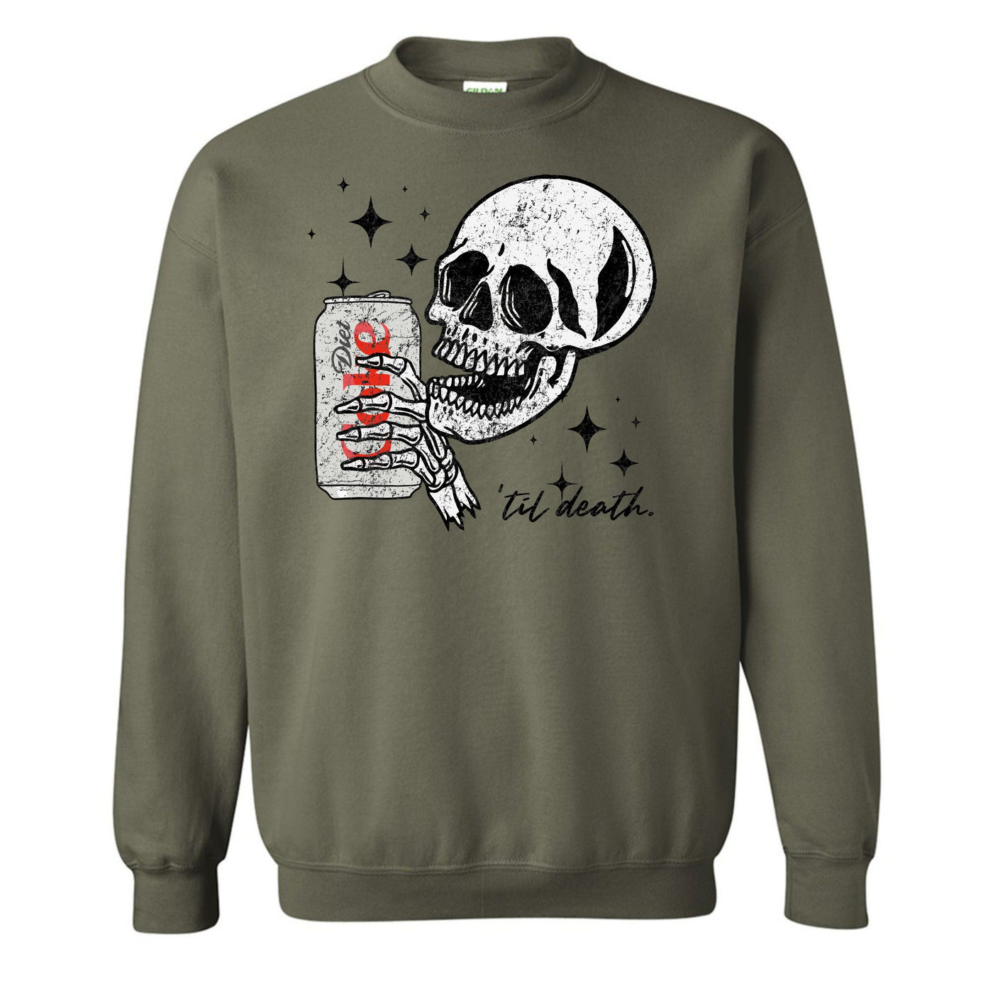 'Til Death Diet Coke' Crewneck Sweatshirt