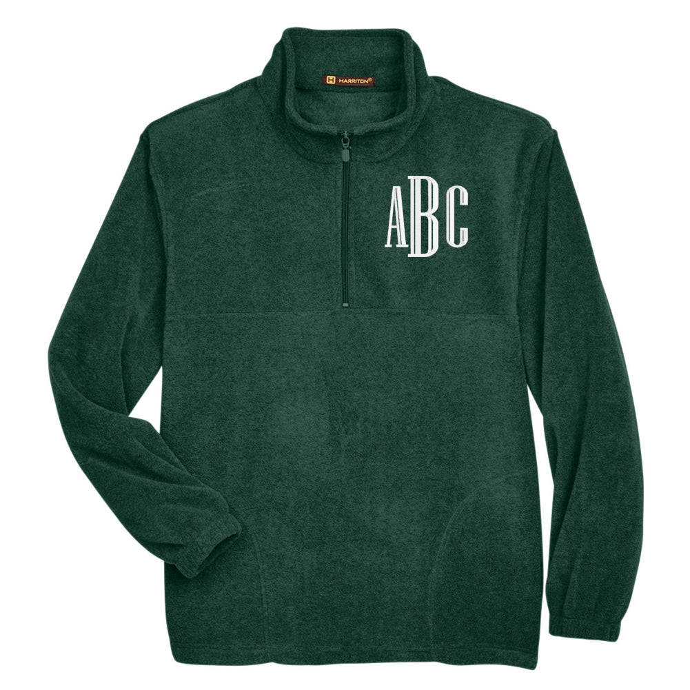Monogrammed Quarter Zip Fleece – United Monograms