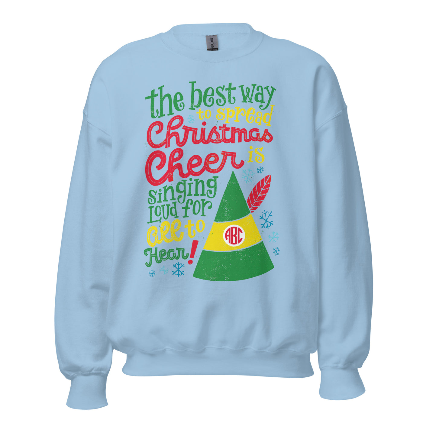 Monogrammed 'Christmas Cheer' Crewneck Sweatshirt