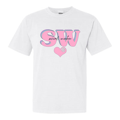 Shirt for Social Workers with Monogram