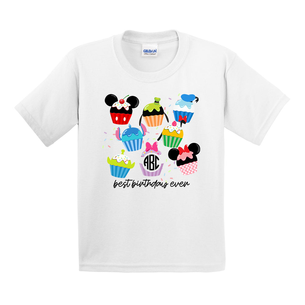 Kids Monogrammed 'Disney Birthday' T-Shirt