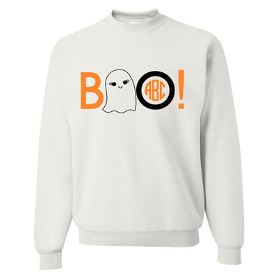 Monogrammed Ghost Boo Sweatshirt Halloween
