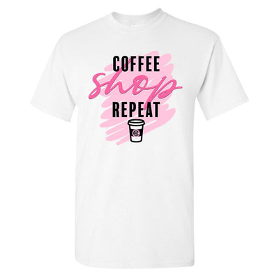 Monogrammed Black Friday Coffee Shop Repeat T-Shirt