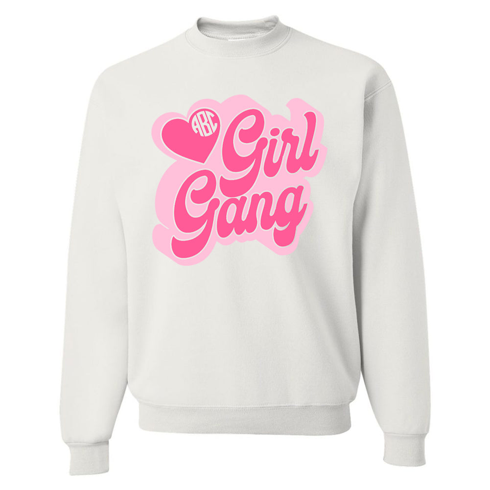 Monogrammed 'Girl Gang' Crewneck Sweatshirt