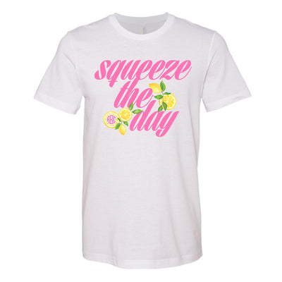 Monogrammed Lemons Squeeze The Day T-Shirt
