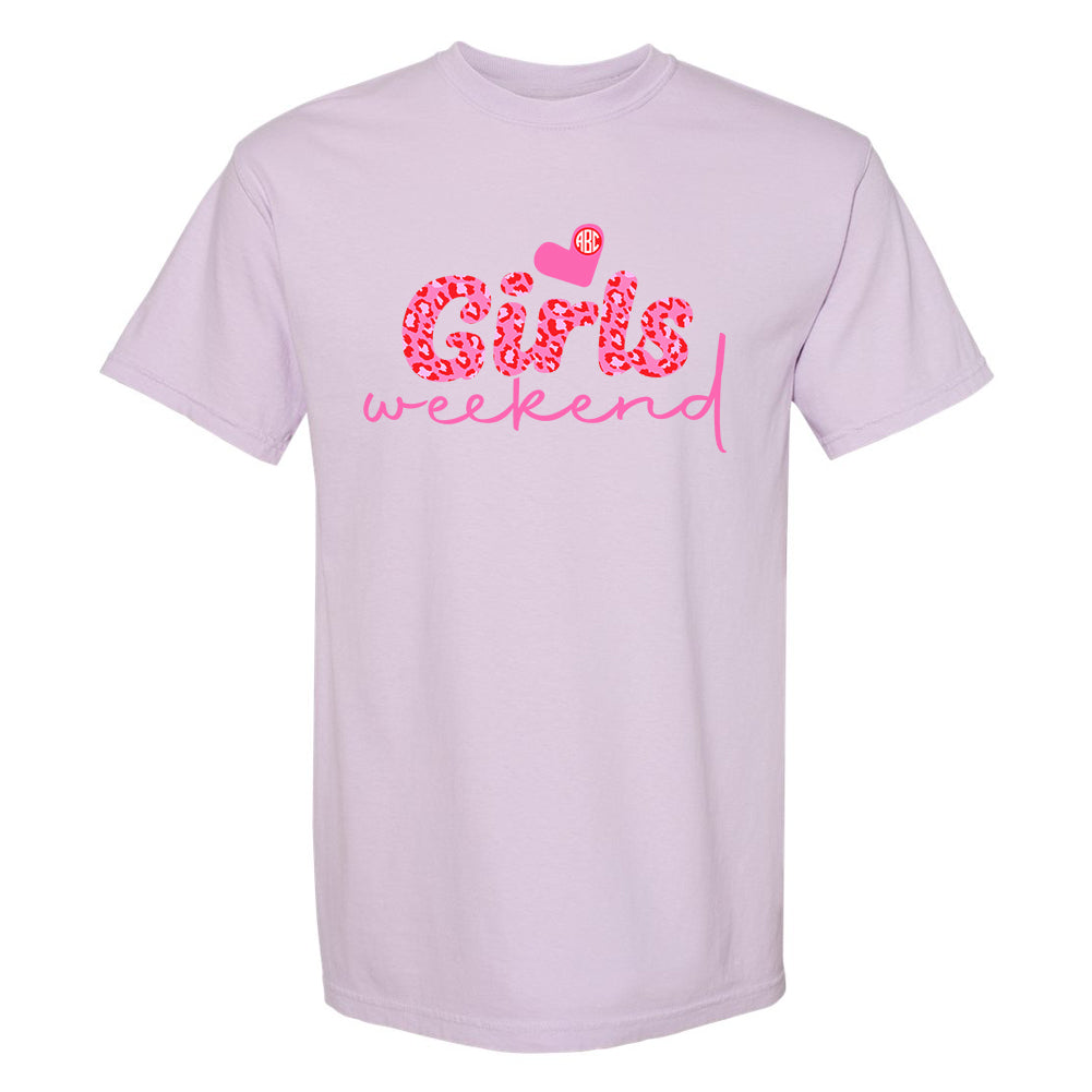 Monogrammed 'Girls Weekend' T-Shirt