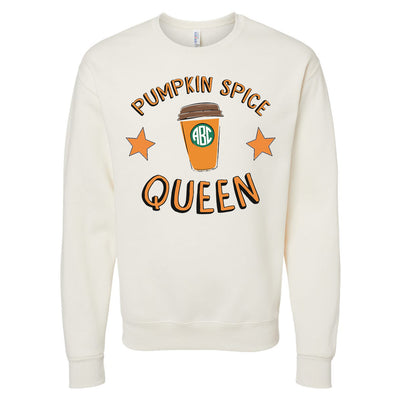 Monogrammed 'Pumpkin Spice Queen' Crewneck Sweatshirt