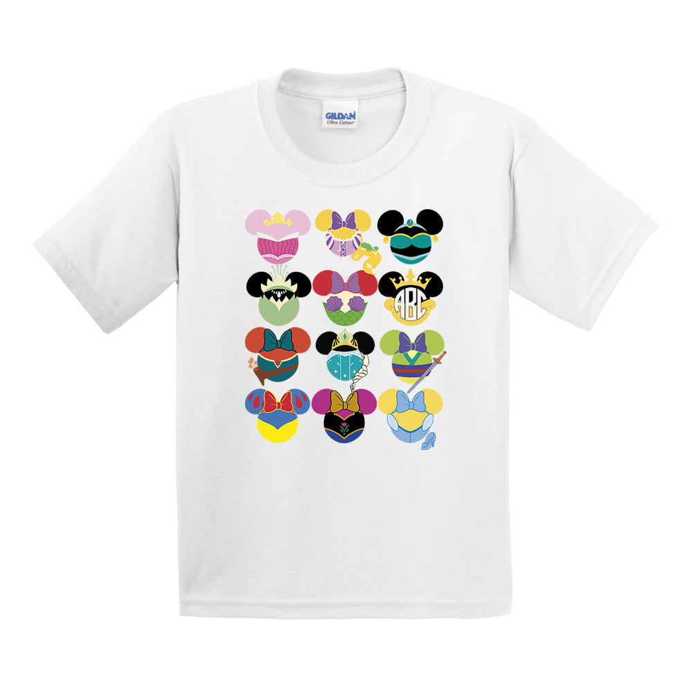 Kids Monogrammed 'Disney Princess' T-Shirt