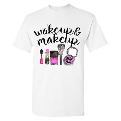 Monogrammed Wake up & Make Up T-Shirt
