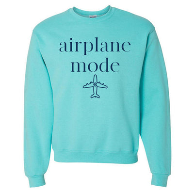 Monogrammed 'Airplane Mode' Neon Crewneck Sweatshirt