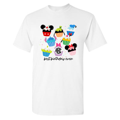 Monogrammed 'Disney Birthday' Basic T-Shirt