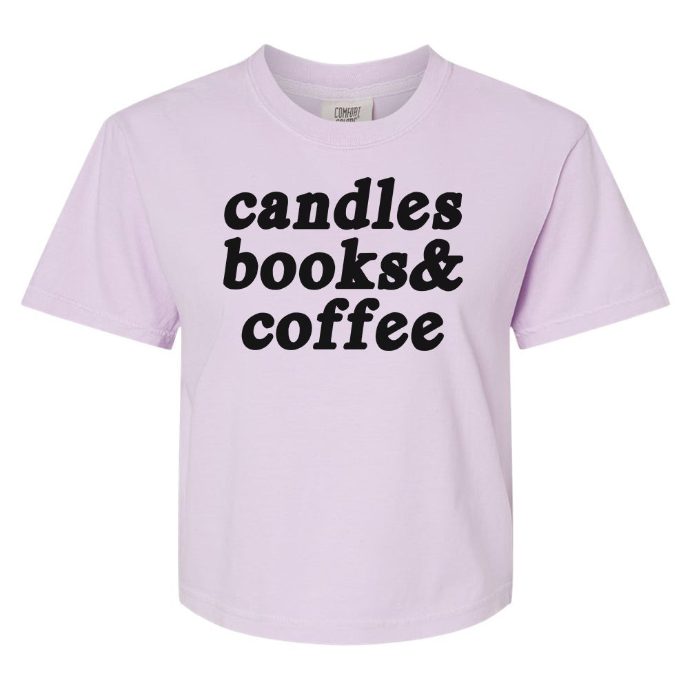 Make It Yours™ '...Books & Coffee' Boxy T-Shirt