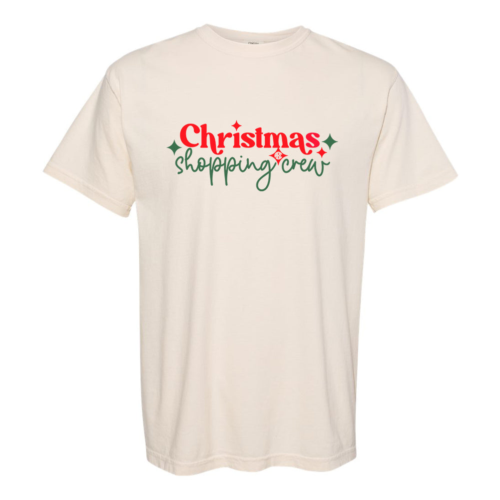 Monogrammed 'Christmas Shopping Crew' T-Shirt