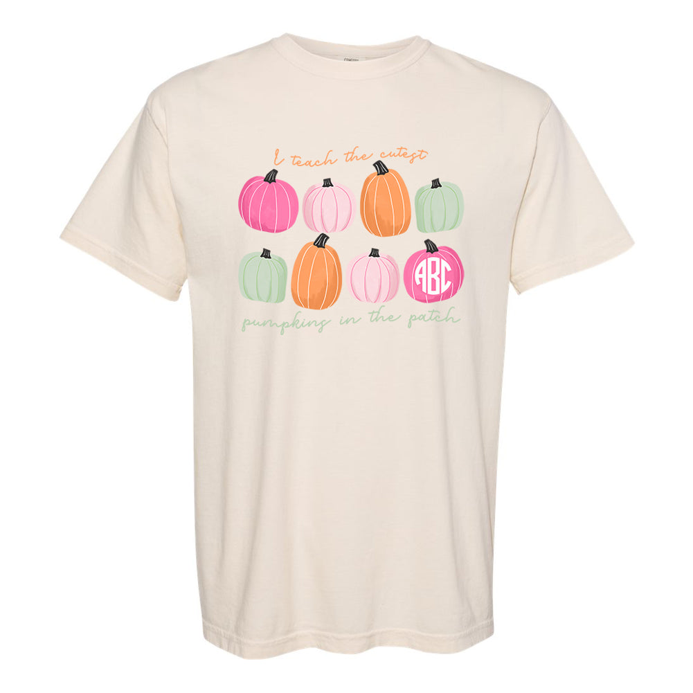 Monogrammed 'I Teach The Cutest Pumpkins' T-Shirt