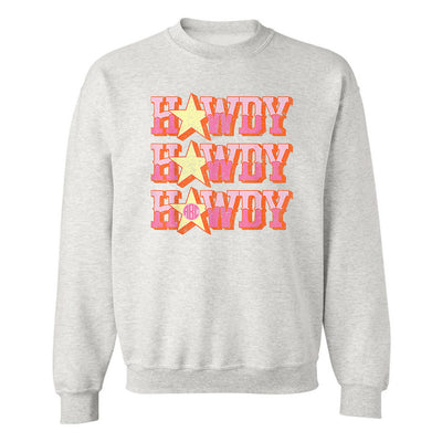 Monogrammed 'Howdy' Crewneck Sweatshirt