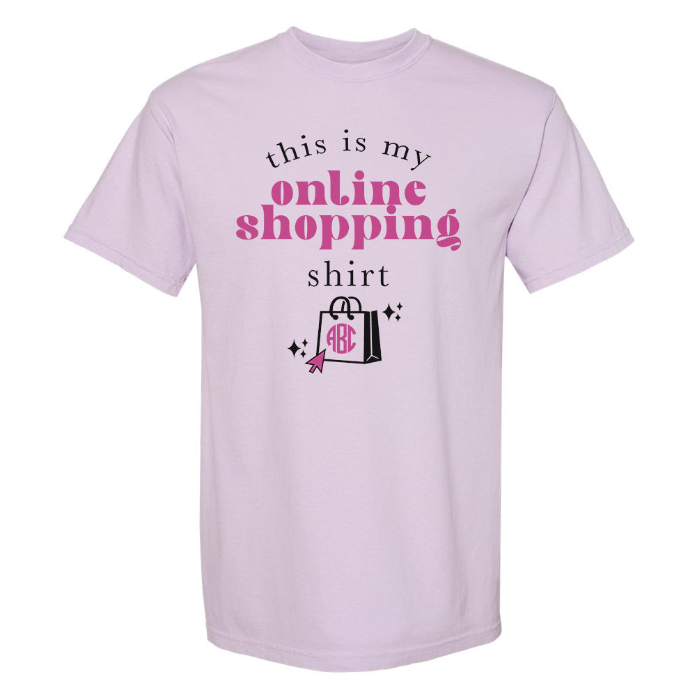 Monogrammed 'This Is My Online Shopping Shirt' T-Shirt