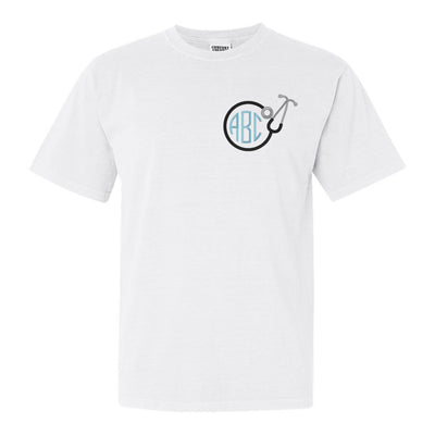 Monogrammed Nurse Stethoscope T-Shirt