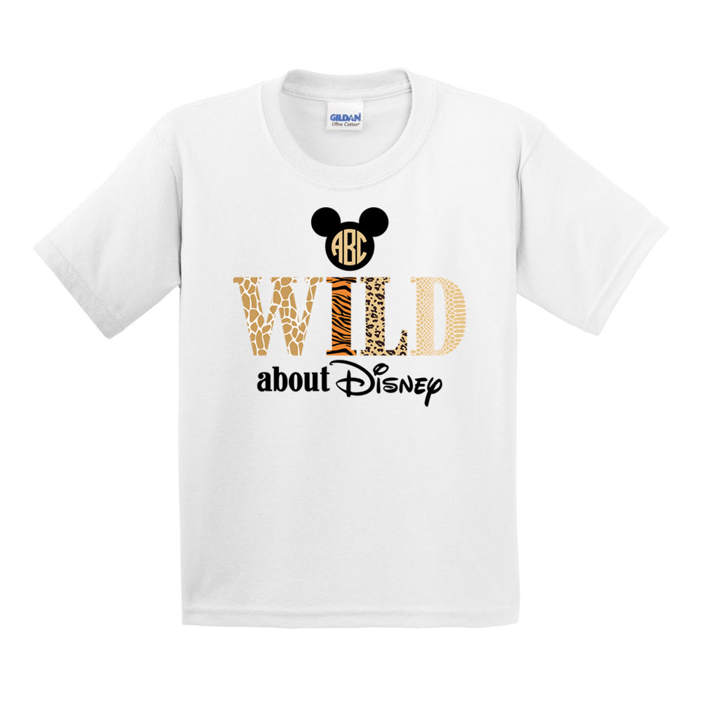 Kids Monogrammed 'Wild About Disney' T-Shirt