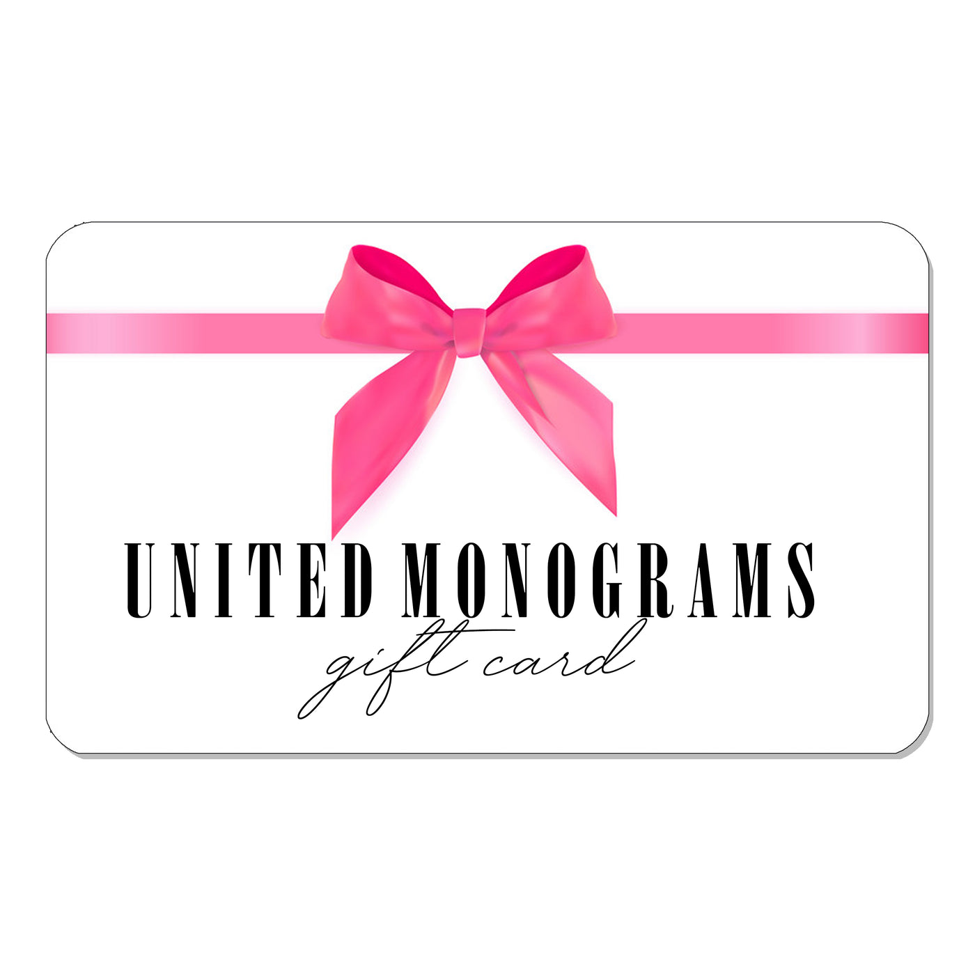 United Monograms Digital Gift Card