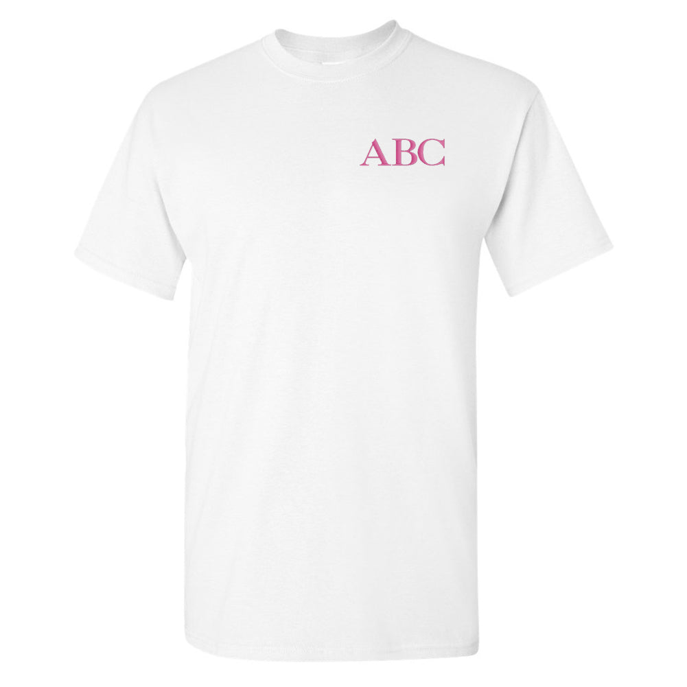 Initialed Block Letters Basic T-Shirt
