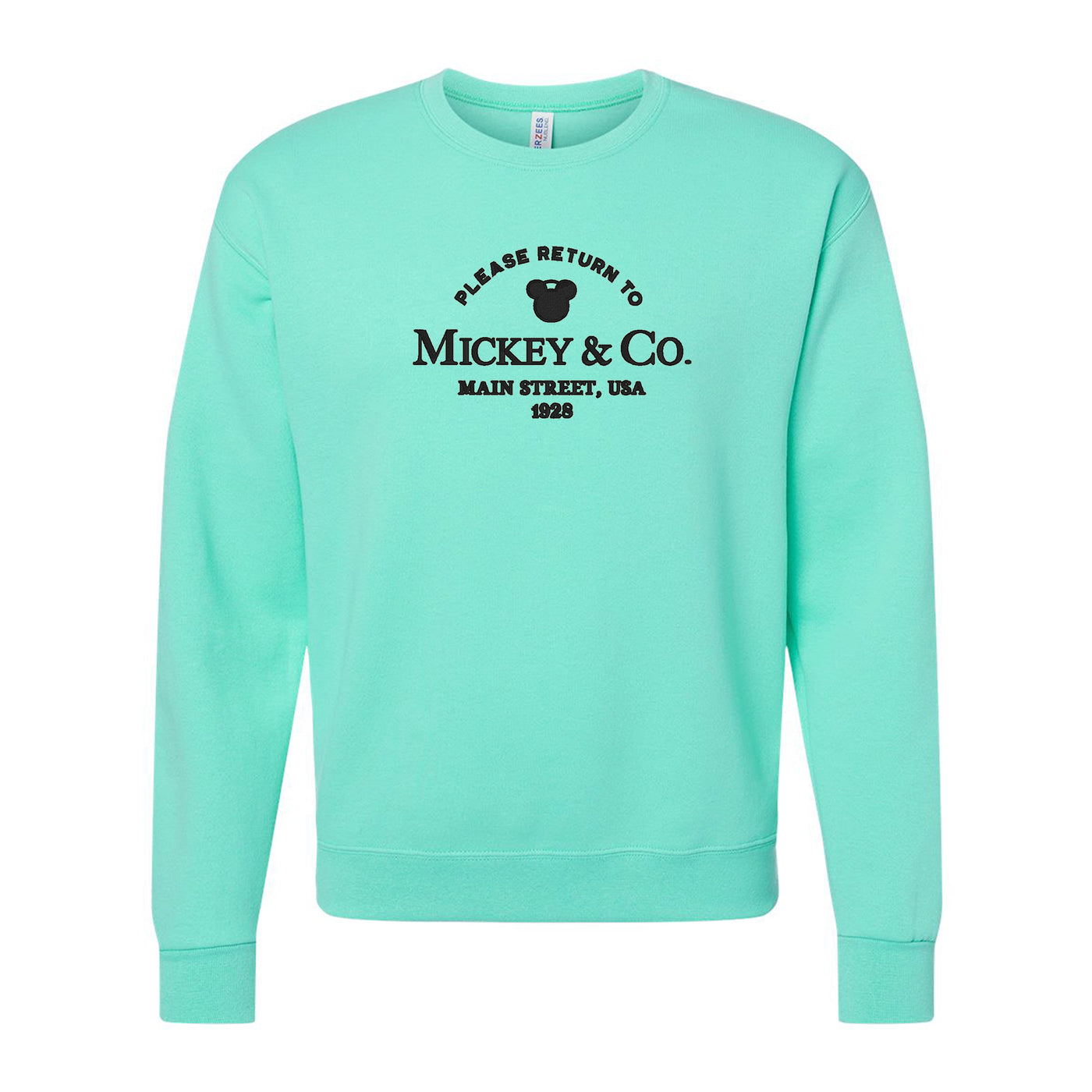 'Return To Mickey & Co.' Embroidered Crewneck Sweatshirt