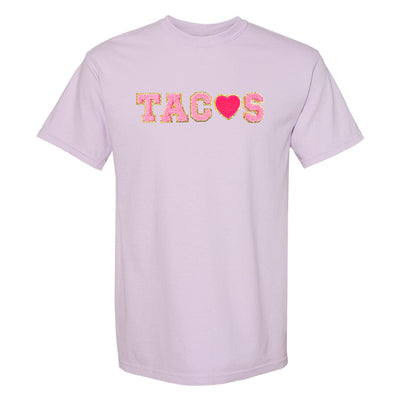 Tacos Letter Patch Comfort Colors T-Shirt