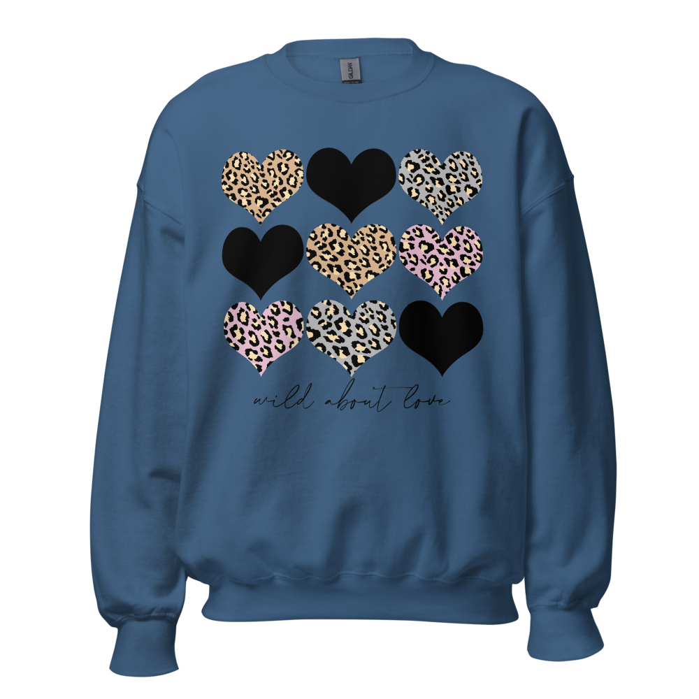 Monogrammed 'Wild About Love' Crewneck Sweatshirt