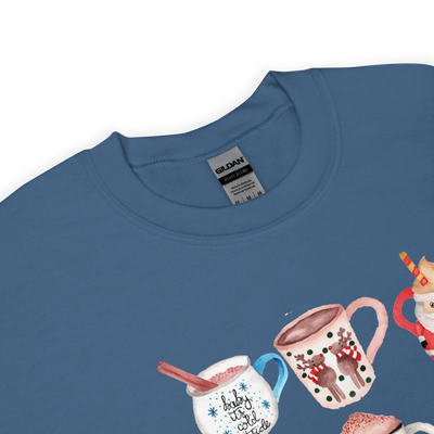 Monogrammed 'Holiday Coffee Drinks' Crewneck Sweatshirt