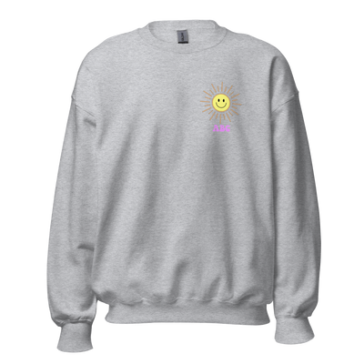 Initialed 'Here Comes The 'Sun' Front & Back Crewneck Sweatshirt