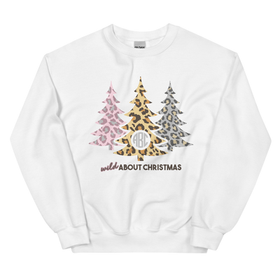 Monogrammed 'Wild About Christmas' Crewneck Sweatshirt