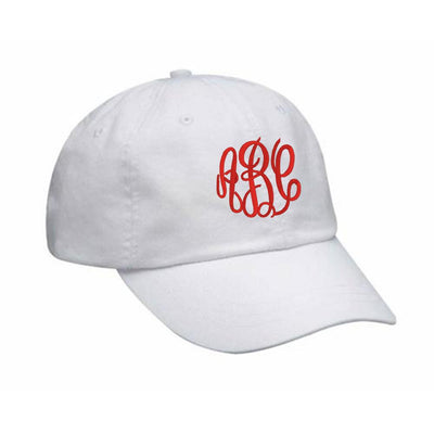 White Monogrammed Hat