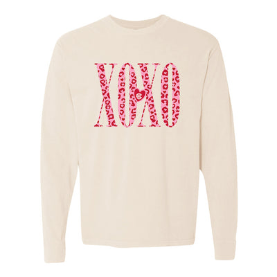 Monogrammed 'Leopard XOXO' Long Sleeve T-Shirt