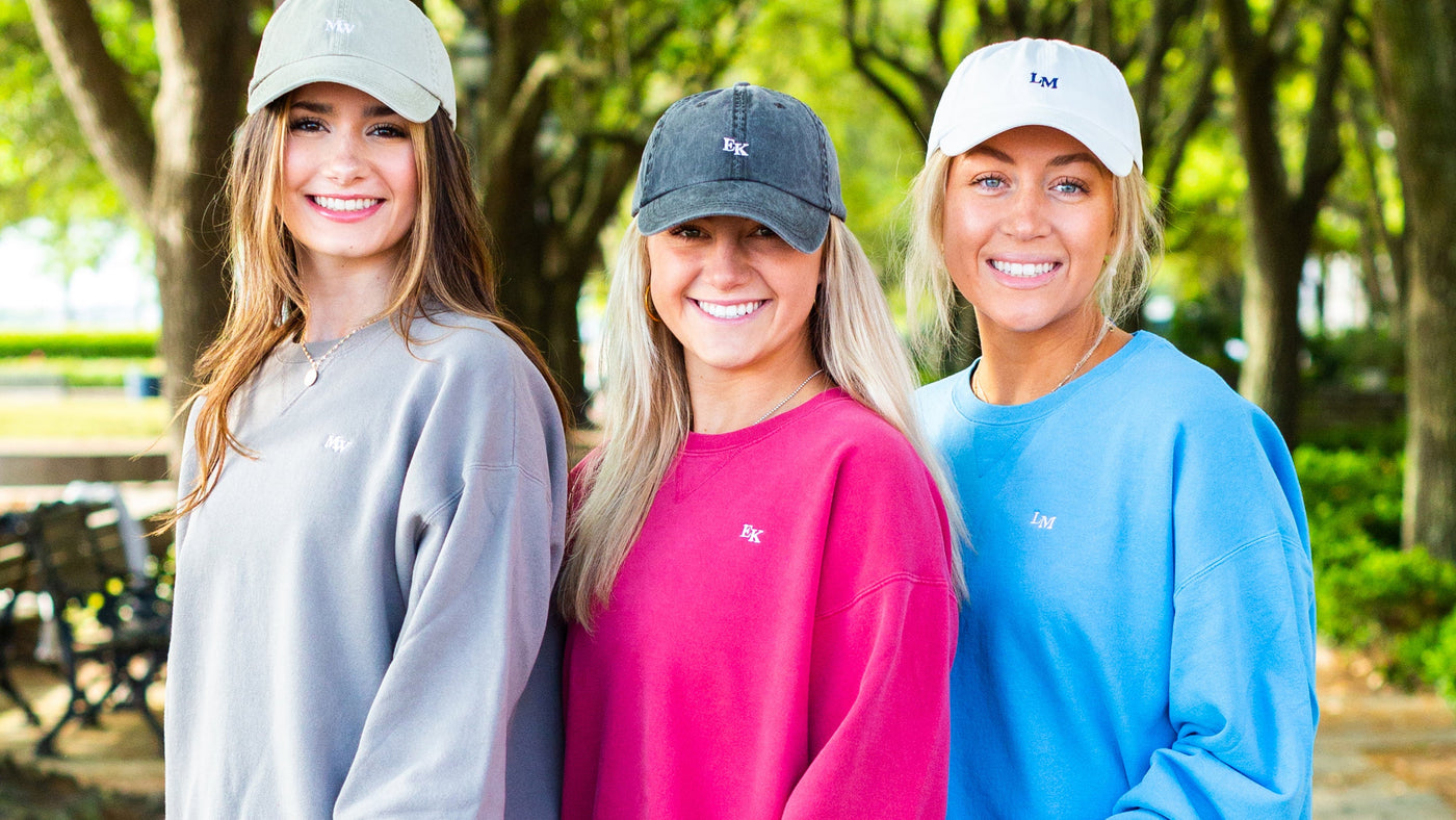 Monogrammed Initiated Embroidered Athleisure Looks