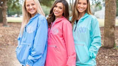 Monogrammed Unlined Lightweight Pullover Rain Jacket – United Monograms