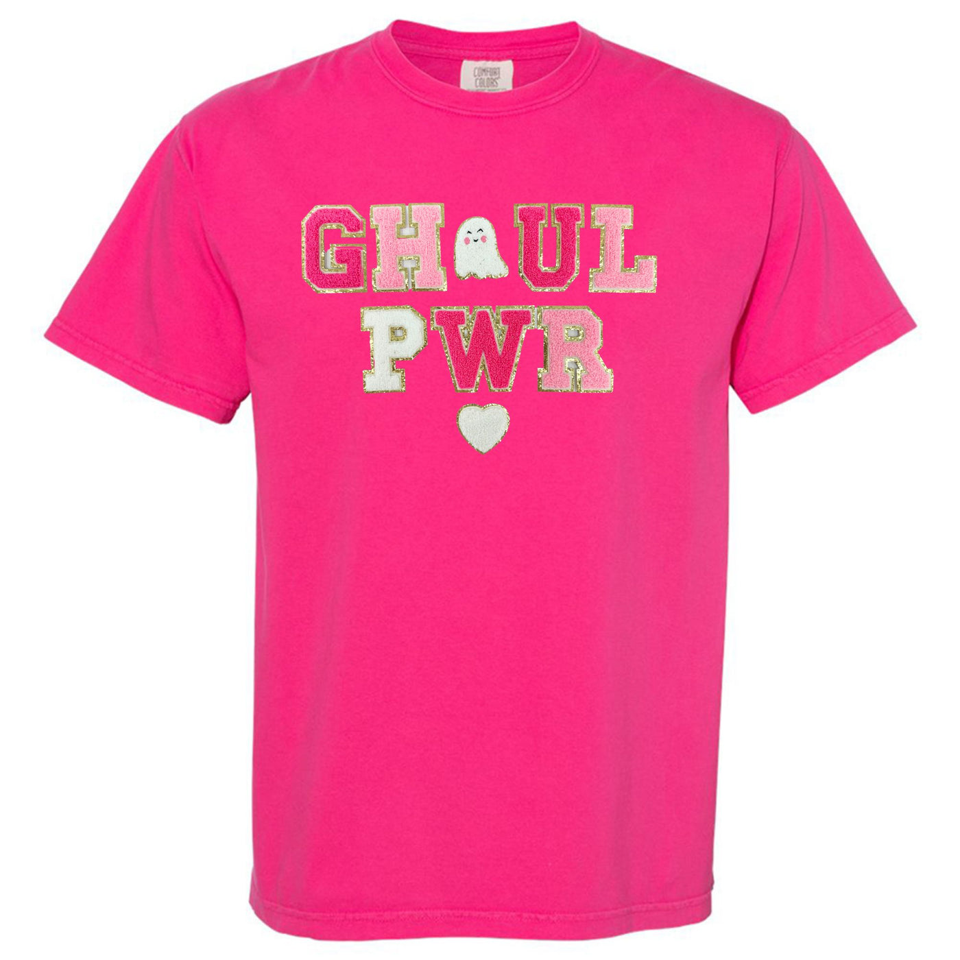 'Ghoul Pwr' Letter Patch Comfort Colors T-Shirt