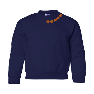 Kids 'Pumpkin Collar' Crewneck Sweatshirt