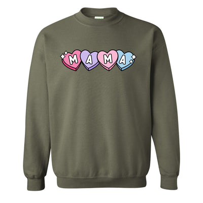 'Candy Hearts Mama' Crewneck Sweatshirt