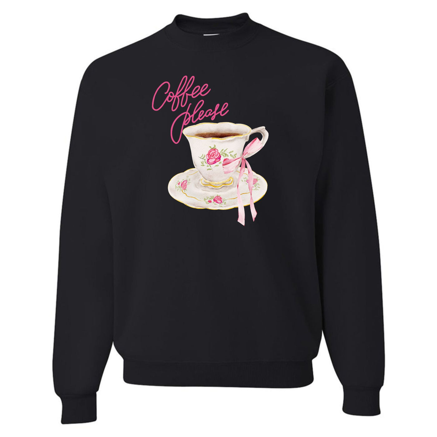 'Coffee Please' Crewneck Sweatshirt