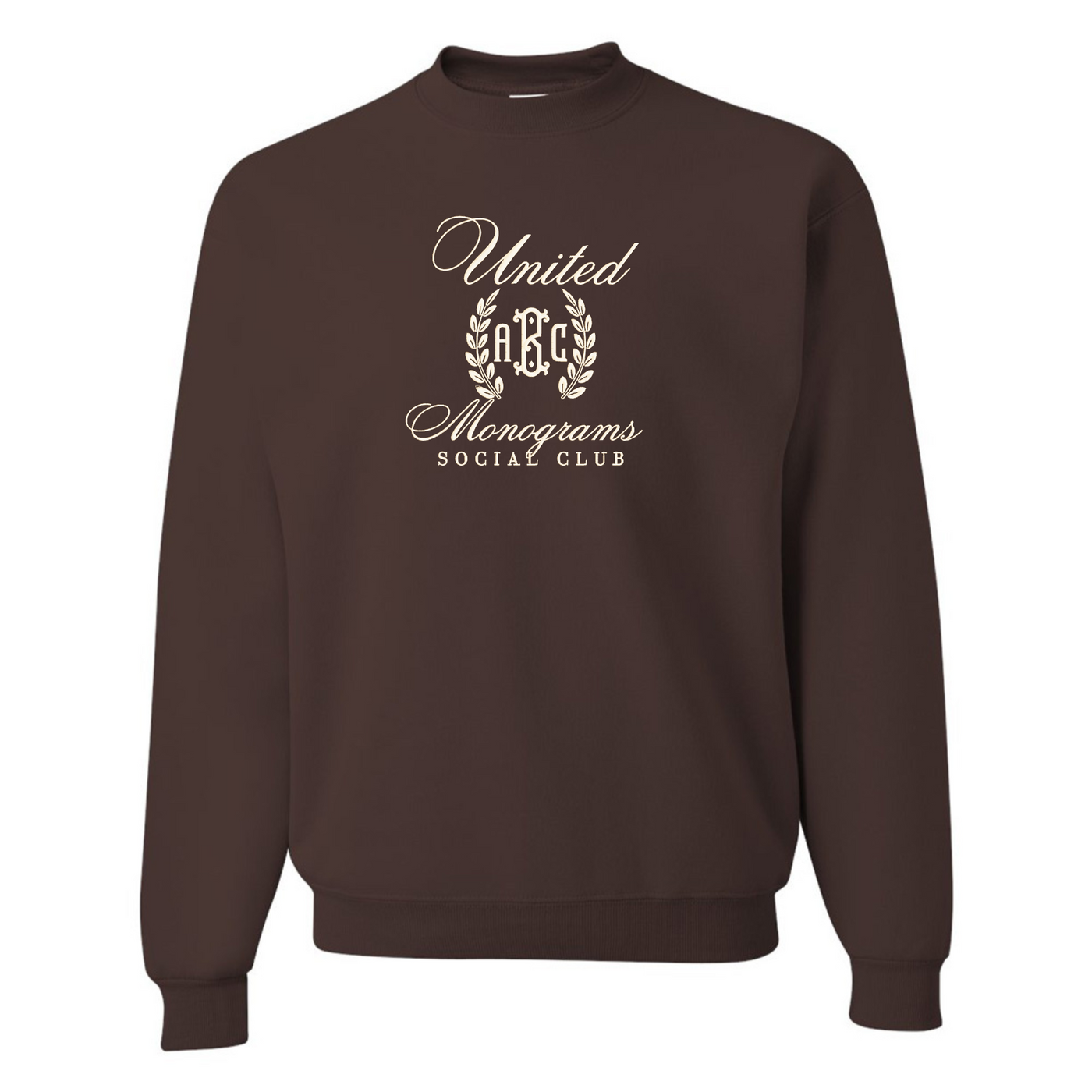 Monogrammed 'UM Social Club' Embroidered Sweatshirt