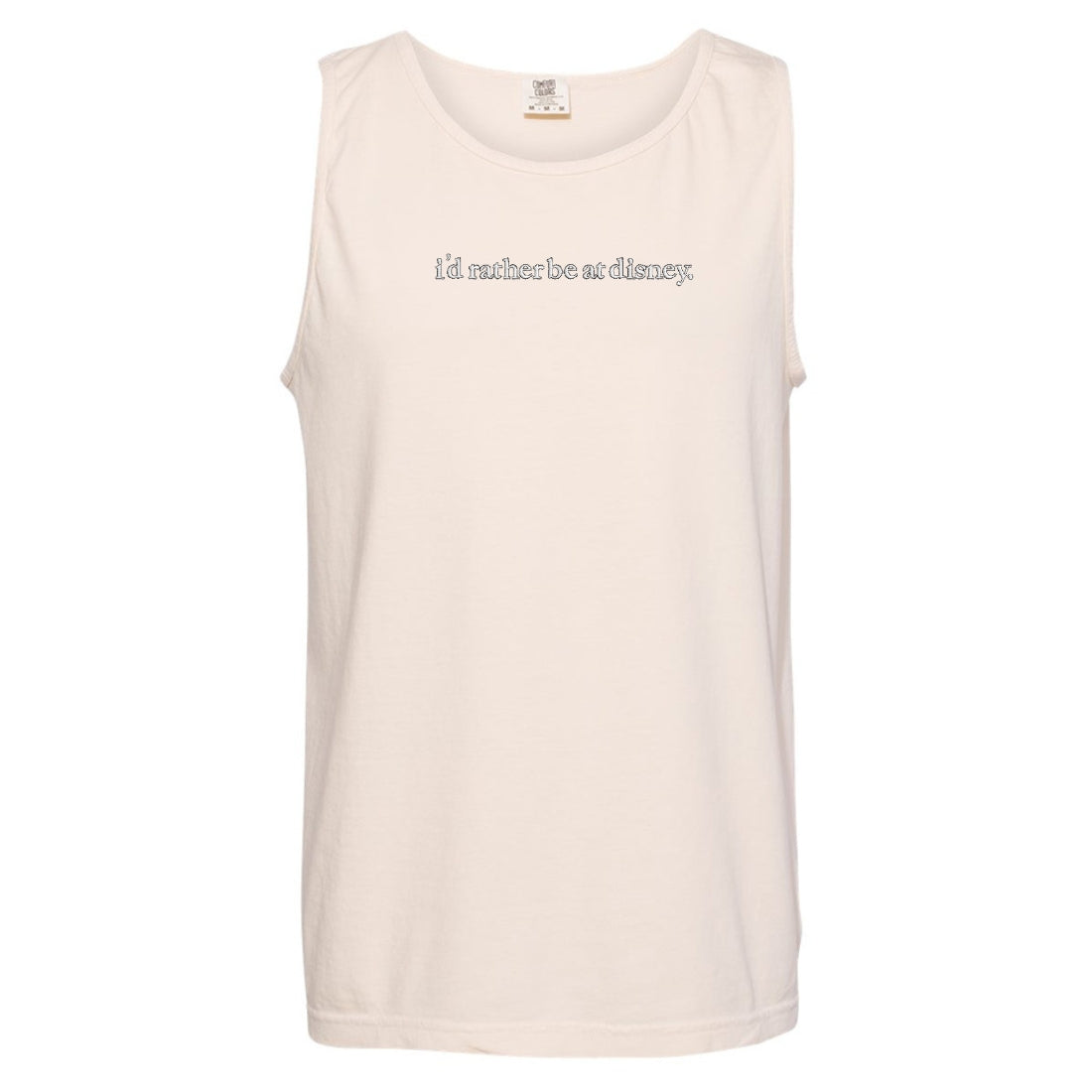 Embroidered 'I'd Rather Be At Disney' Tank Top