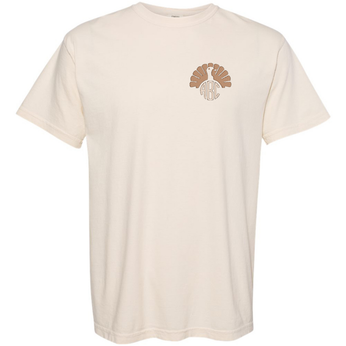 Monogrammed Turkey Comfort Colors T-Shirt